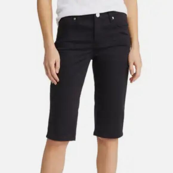Vince 5 Pocket Bermuda denim shorts in black size 24 - Picture 1 of 7